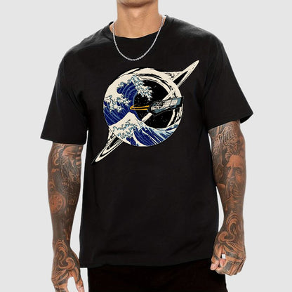 Interstellar Kanagawa Wave Geek T-Shirt