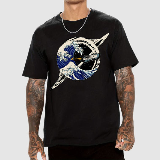 Interstellar Kanagawa Wave Geek T-Shirt