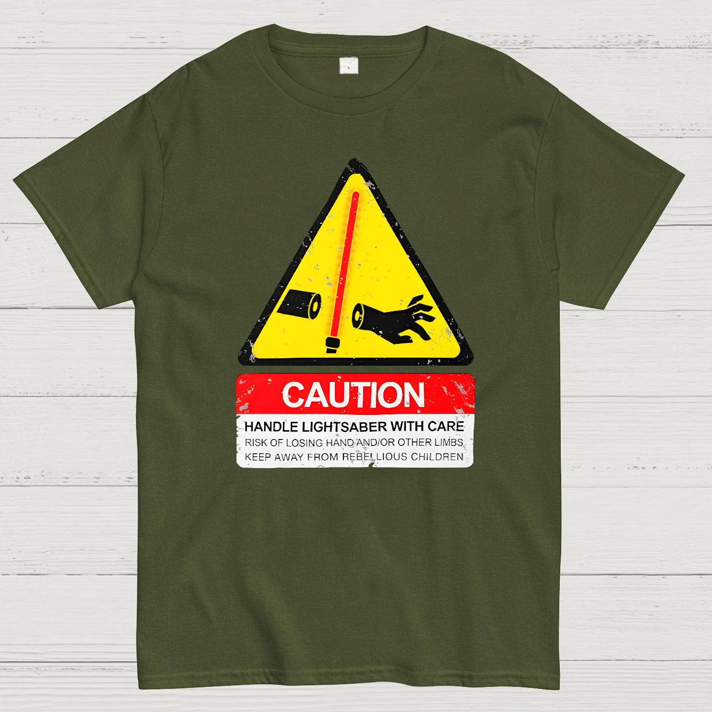 CAUTION Handle With Care Essential Geek T-Shirt