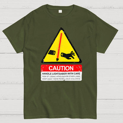CAUTION Handle With Care Essential Geek T-Shirt