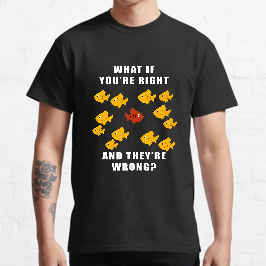 What If You're Right And They're Wrong Geeky T-Shirt