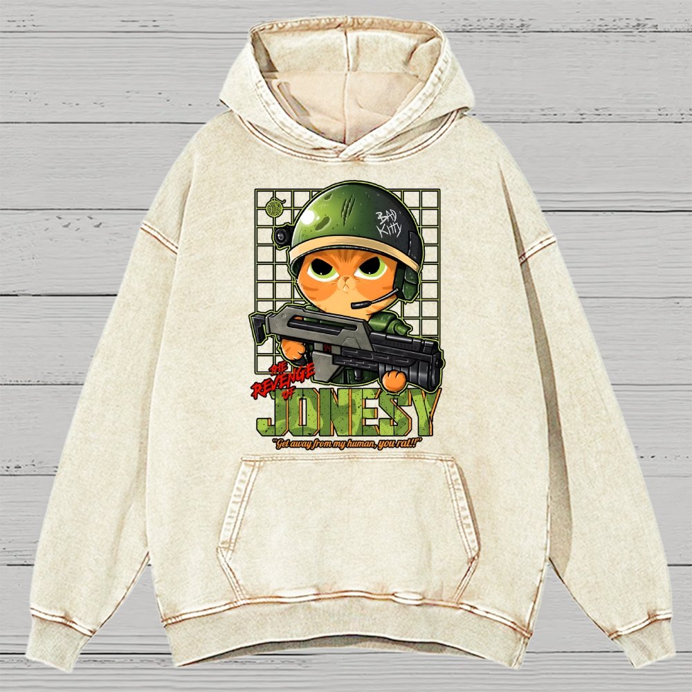 The Revenge Of Jonesy Vintage Distressed Hoodie