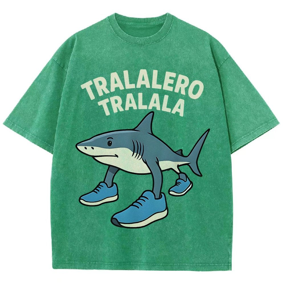 Tralalero Tralala Vintage Distressed T-shirt