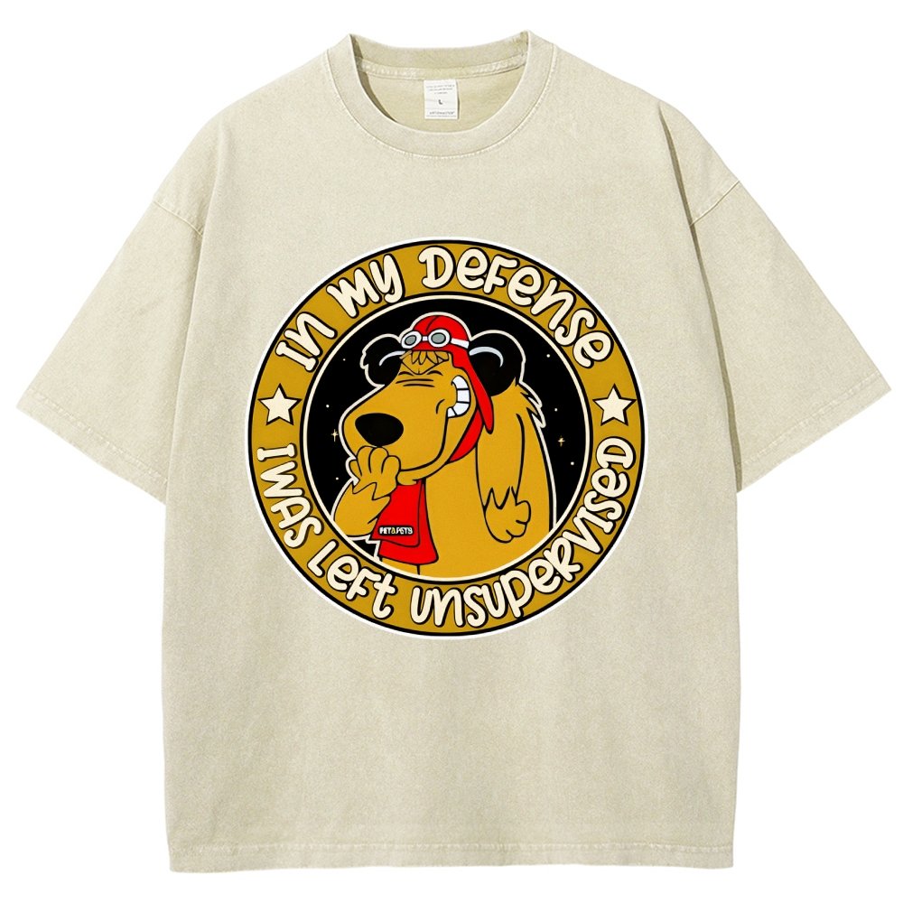 In My Defense I Was Left Unsupervised Vintage Distressed T-shirt