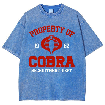 Property of cobra Vintage Distressed T-shirt