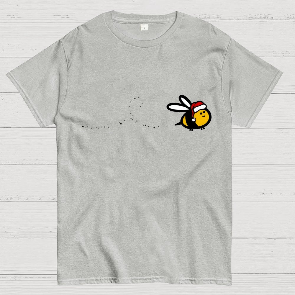 Minimal Christmas Bee Geek T-Shirt