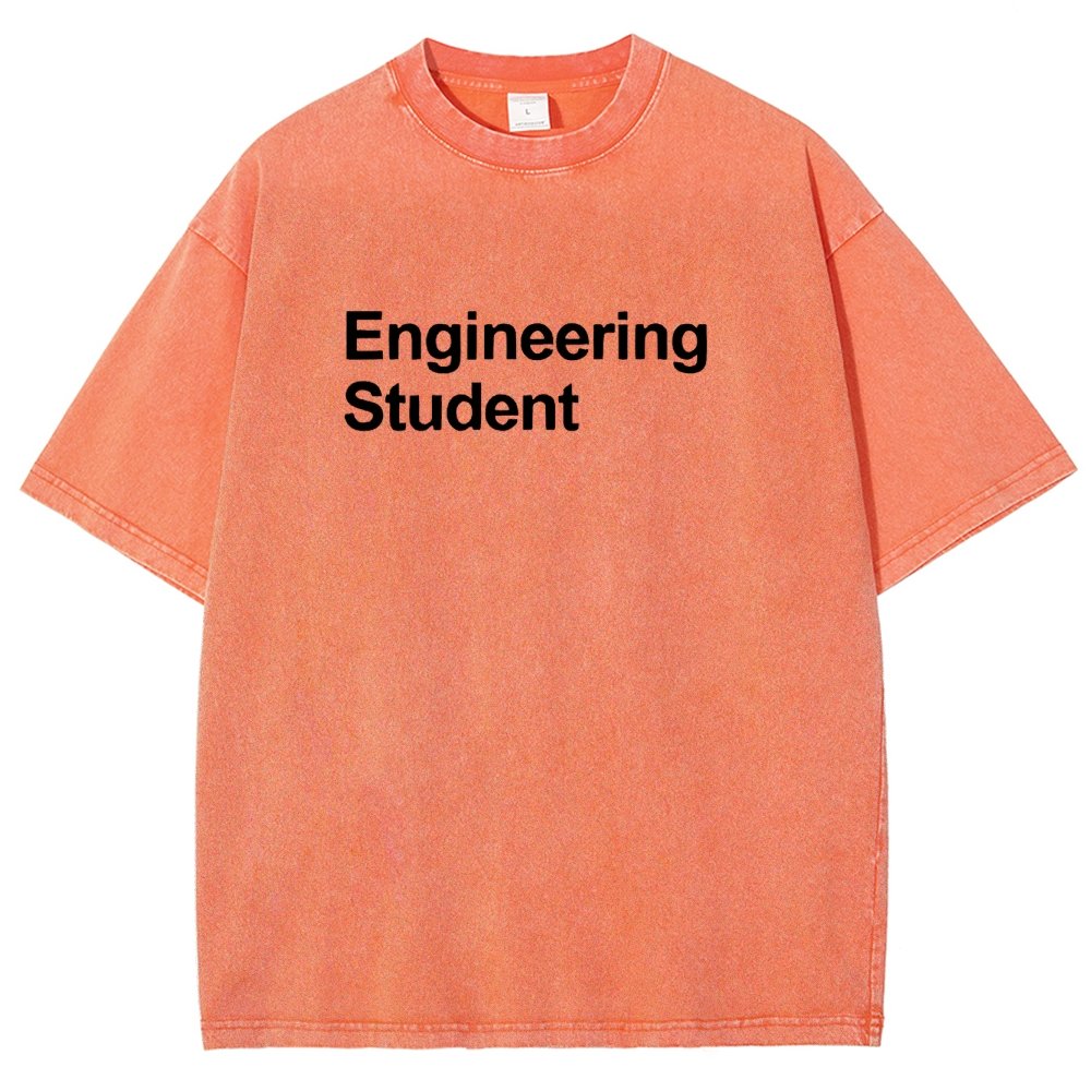 Engineering Student Unisex Fit Washed T-Shirt