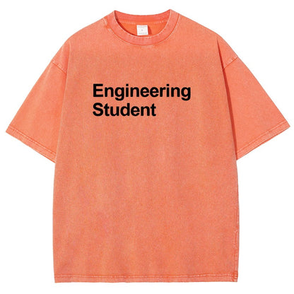 Engineering Student Unisex Fit Washed T-Shirt