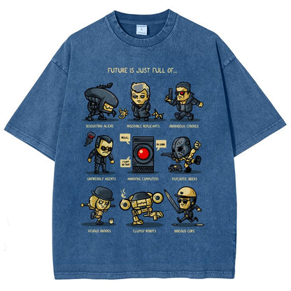 Dystopian Future Vintage Distressed T-shirt
