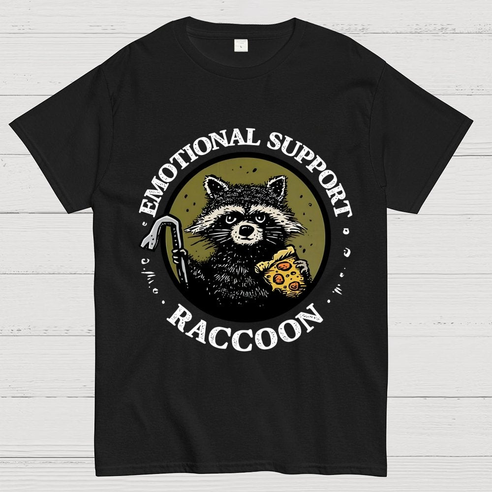 Emotional Support Raccoon Geek T-Shirt