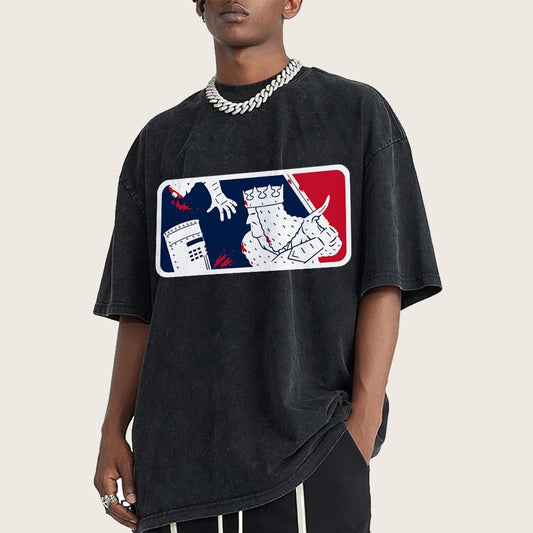 No-Pass League! Vintage Distressed T-shirt