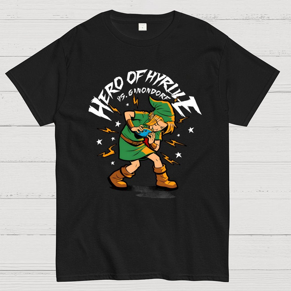 Hero Game Music Comic Geek T-Shirt
