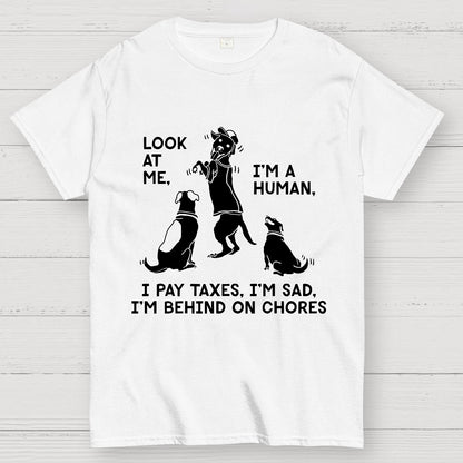 Dog Mocks Humans Geek T-Shirt