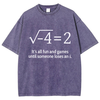 Funny Math Kids Shirt Vintage Distressed T-shirt