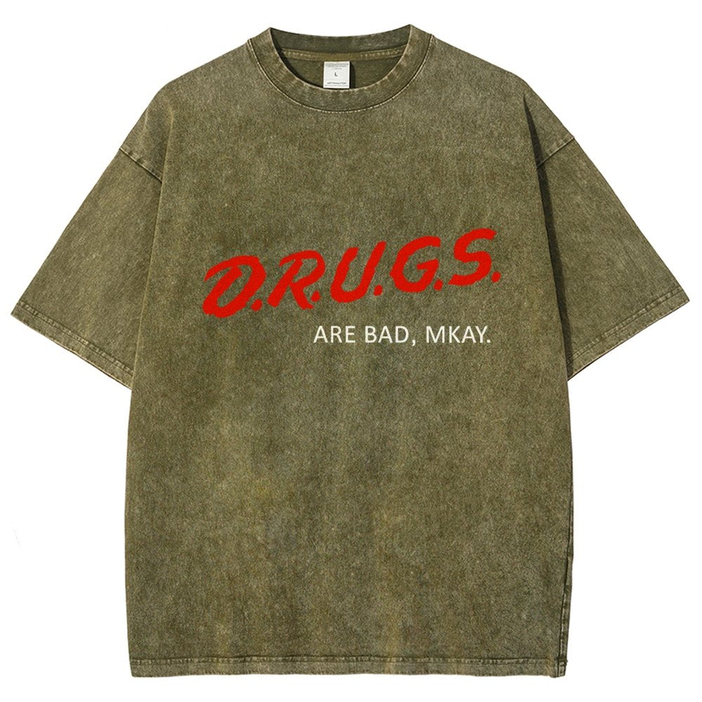 Drugs are Bad Vintage Distressed T-shirt
