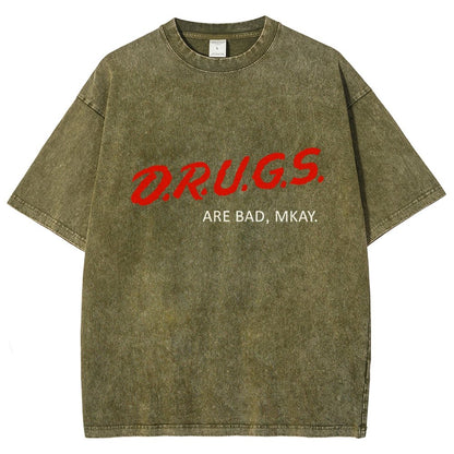 Drugs are Bad Vintage Distressed T-shirt