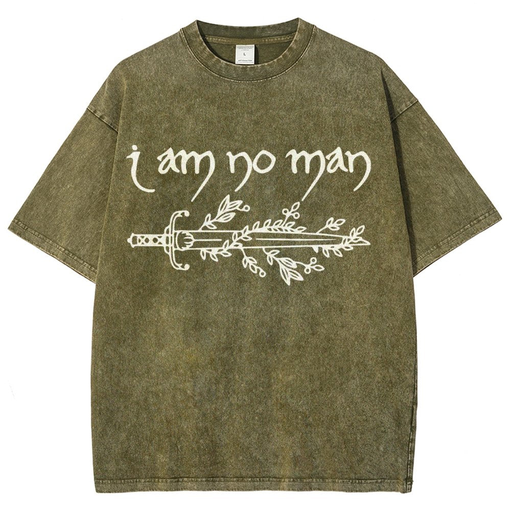 I Am No Man Vintage Distressed T-shirt