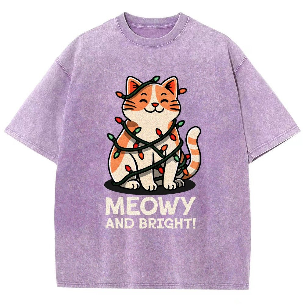 Meowy And Bright! Vintage Distressed T-shirt