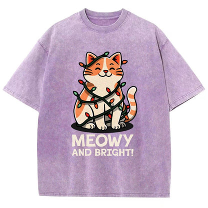 Meowy And Bright! Vintage Distressed T-shirt