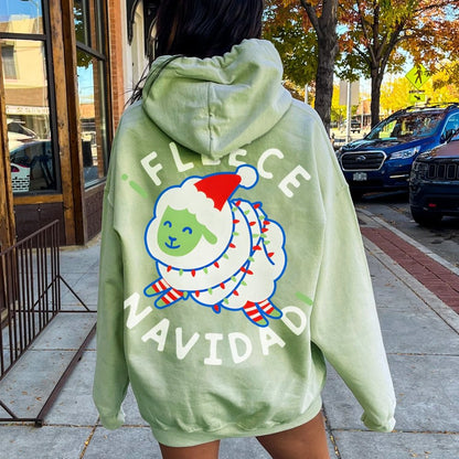 iFleece Navidad! Printed Back Cotton Hoodie