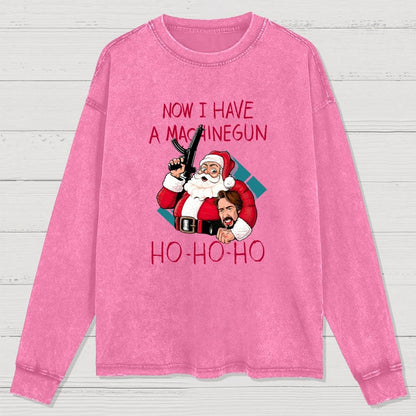 Ho-Ho-Ho Washed Long Sleeve Tee