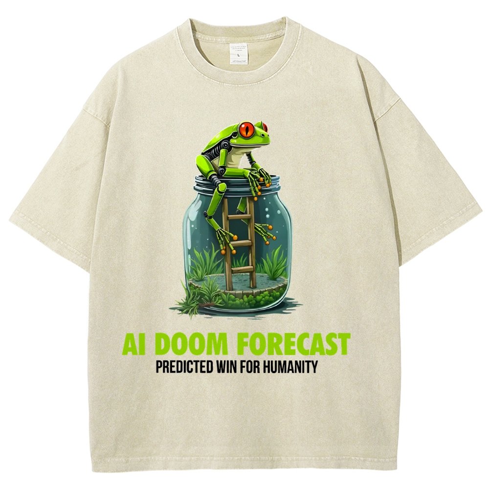 Doom Predicted Win for Humanity Vintage Distressed T-shirt