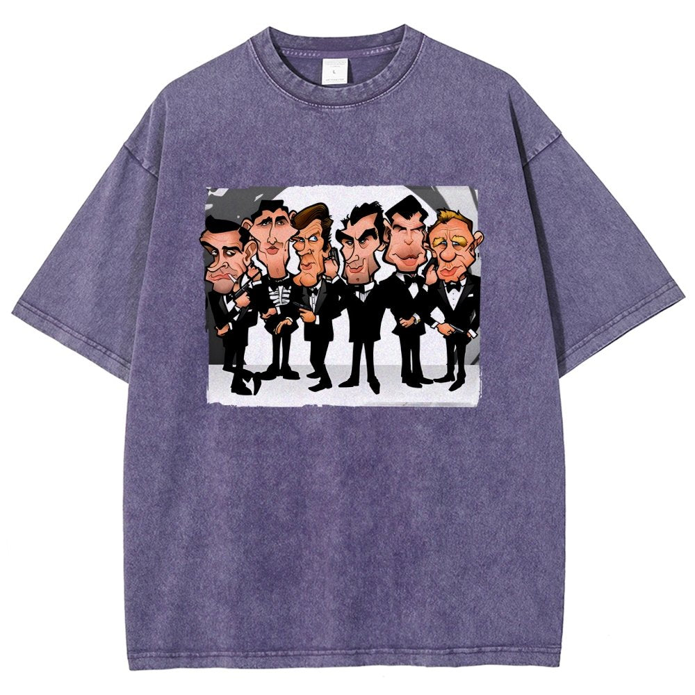 Six Faces One Spy Vintage Distressed T-shirt