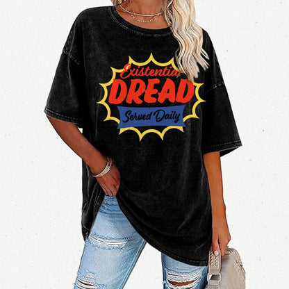 Existential Dread Vintage Distressed T-shirt