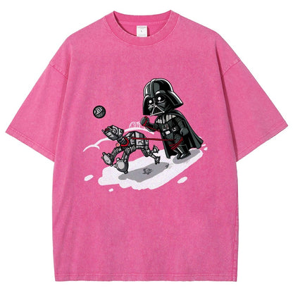 Even villains need to walk their pets Vintage Distressed T-shirt