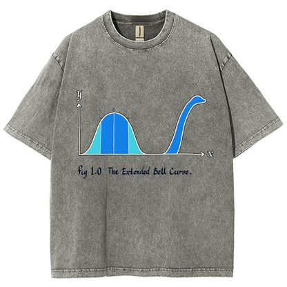 The Extended Bell Curve Vintage Distressed T-shirt