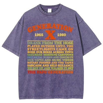 GenX Summer Day Vintage Distressed T-shirt