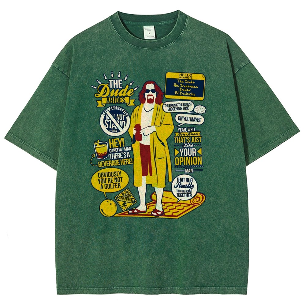 The Dude Quotes Vintage Distressed T-shirt