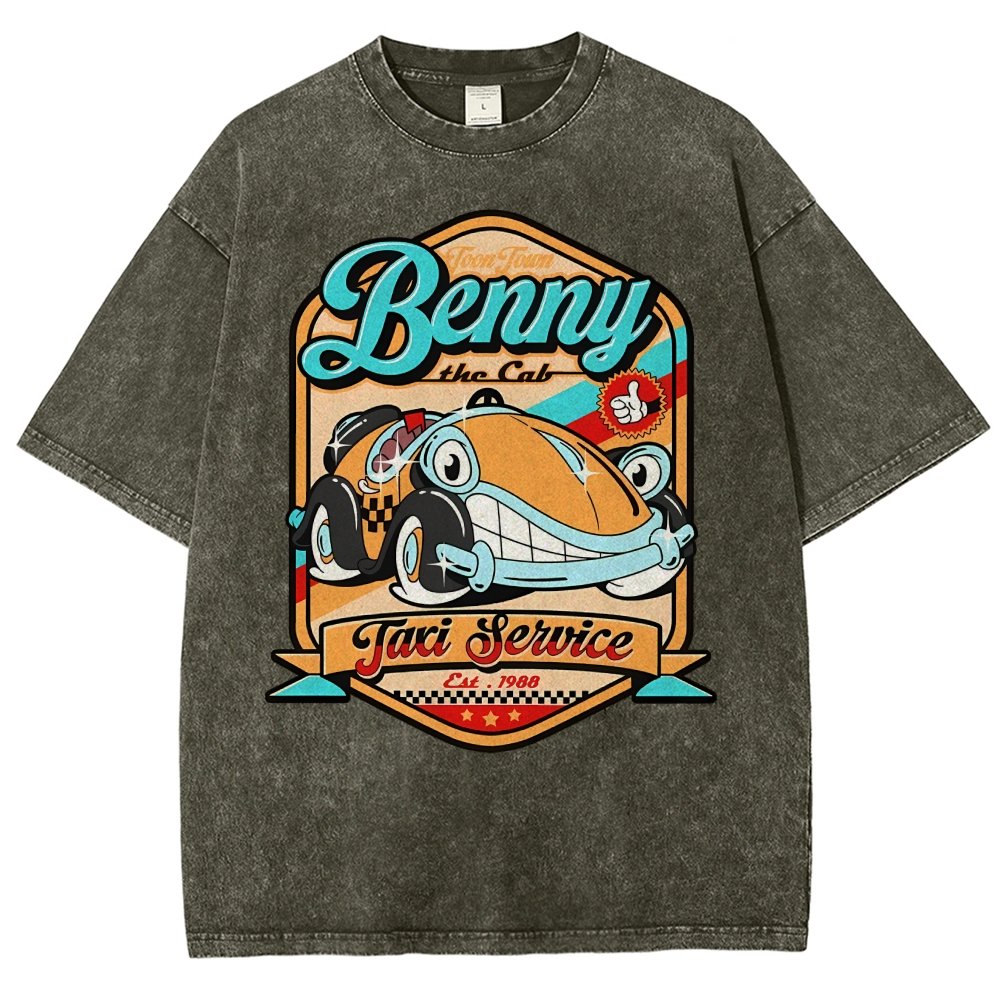 Buddy The Cab Vintage Distressed T-shirt