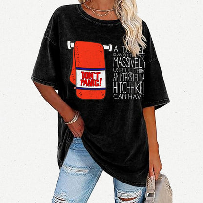 Don't Panic Vintage Distressed T-shirt