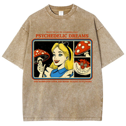 Psychedelic Dreams Vintage Distressed T-shirt