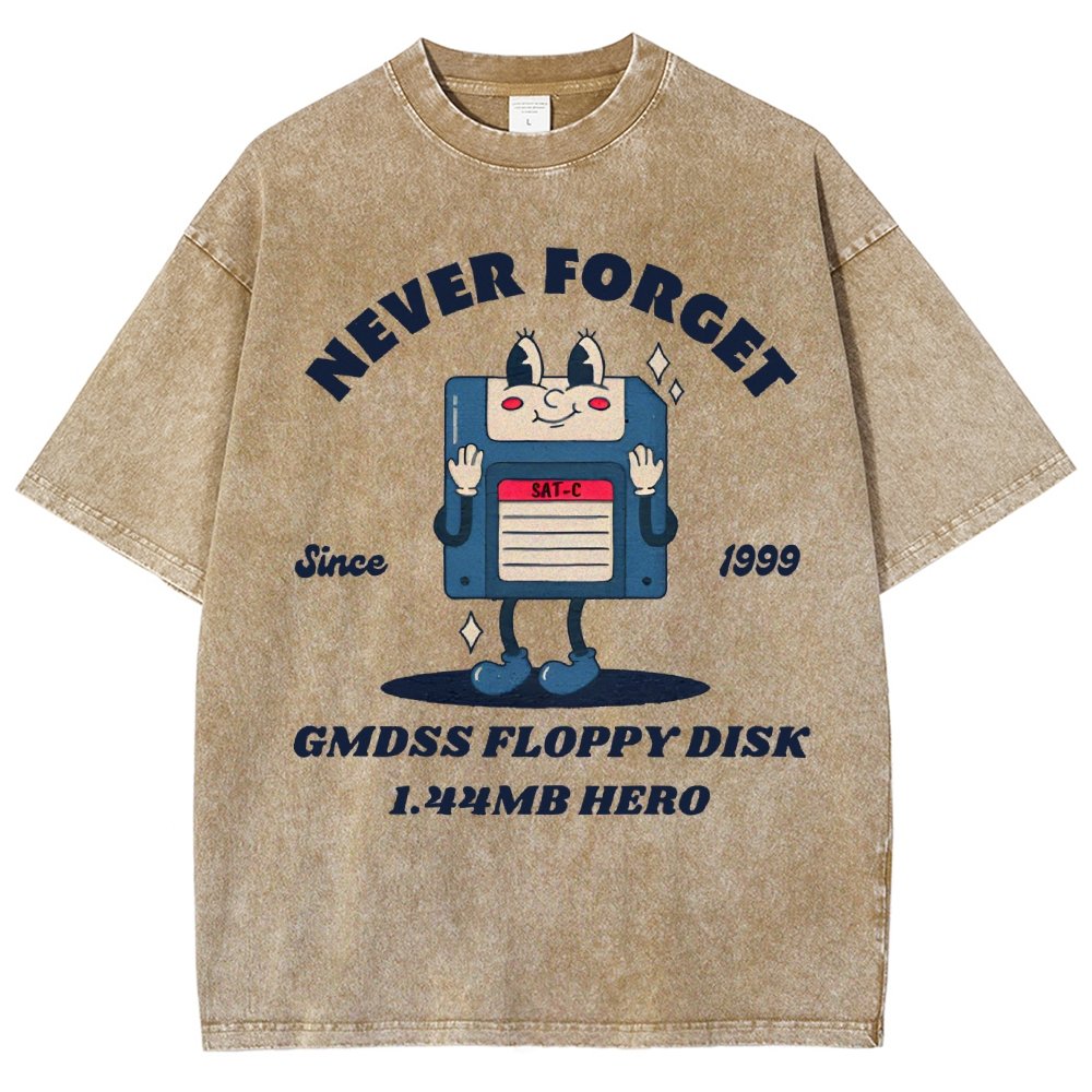 GMDSS floppy disk hero Vintage Distressed T-shirt