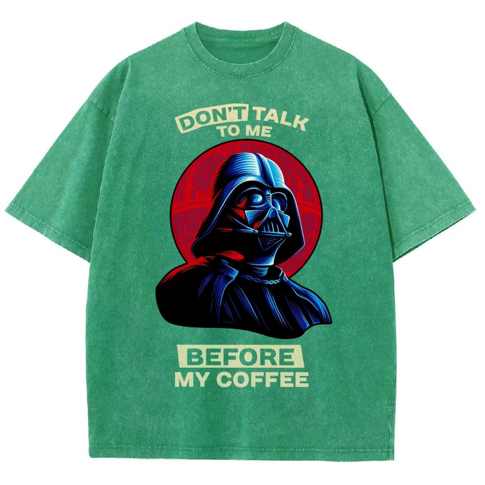 Don’t Talk to Me Before Coffee Vintage Distressed T-shirt