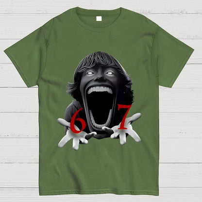 Funny Six Seven Meme Viral Quote  Geek T-Shirt