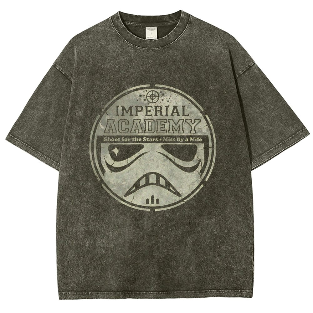 Aiming for Excellence Vintage Distressed T-shirt