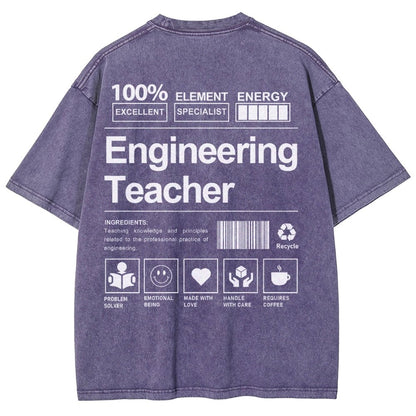 Engineering Teacher Unisex Washed T-Shirt