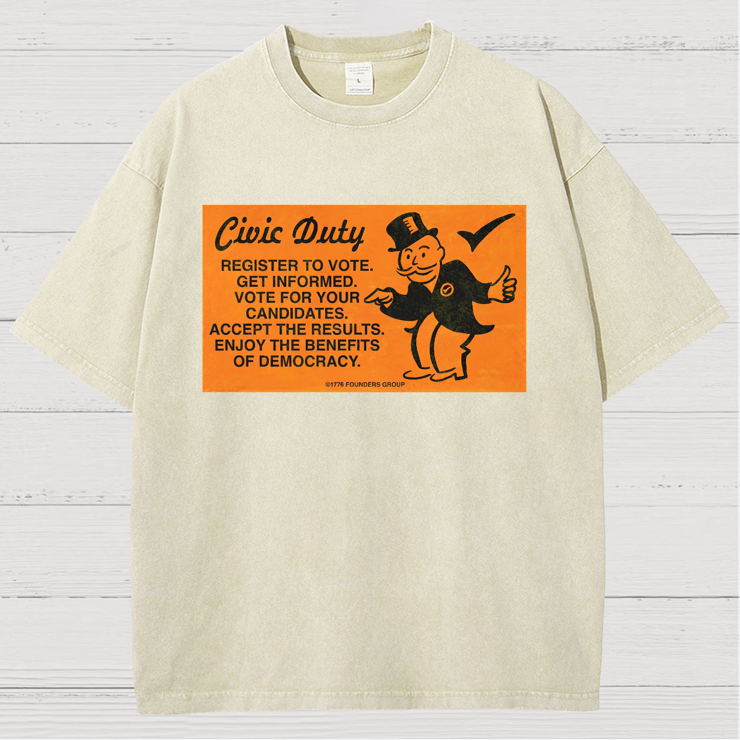 Civic Duty Card. Sarcasm Vintage Distressed T-shirt
