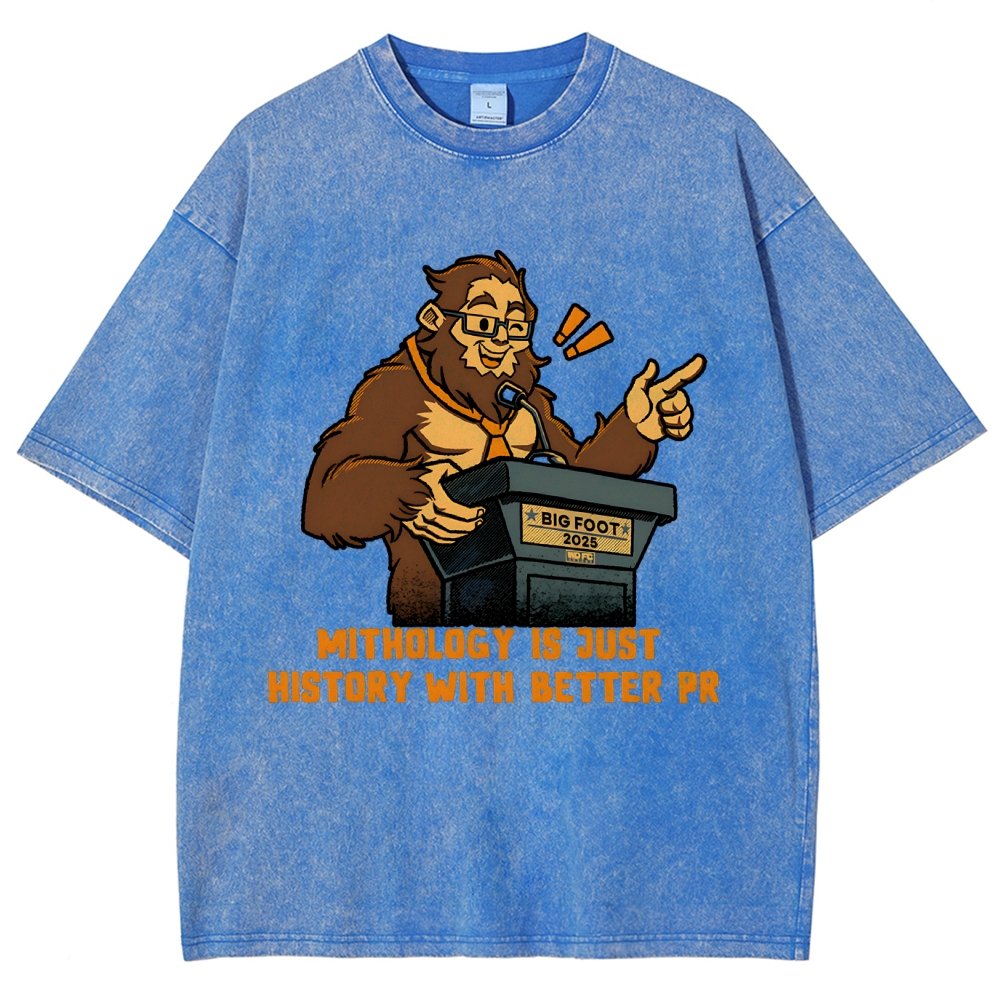 Mythology is just history with better PR Vintage Distressed T-shirt
