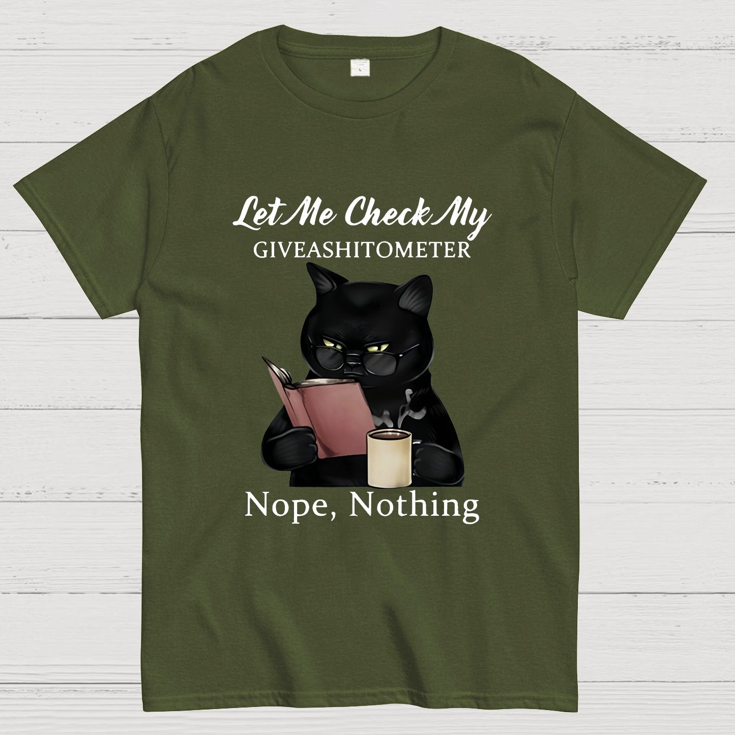 Cat Drinking Coffee Touch My Coffee I Will Slap You So Hard Nerdy T-Shirt