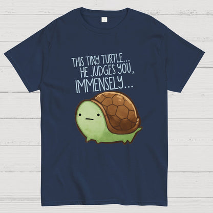 This turtle.. he judges you. Essential Geeky T-Shirt