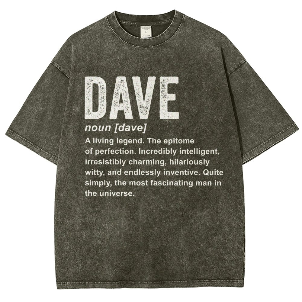 Dave Definition  Funny Dave Vintage Distressed T-shirt