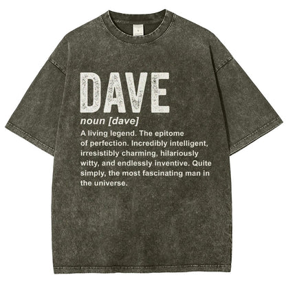 Dave Definition  Funny Dave Vintage Distressed T-shirt