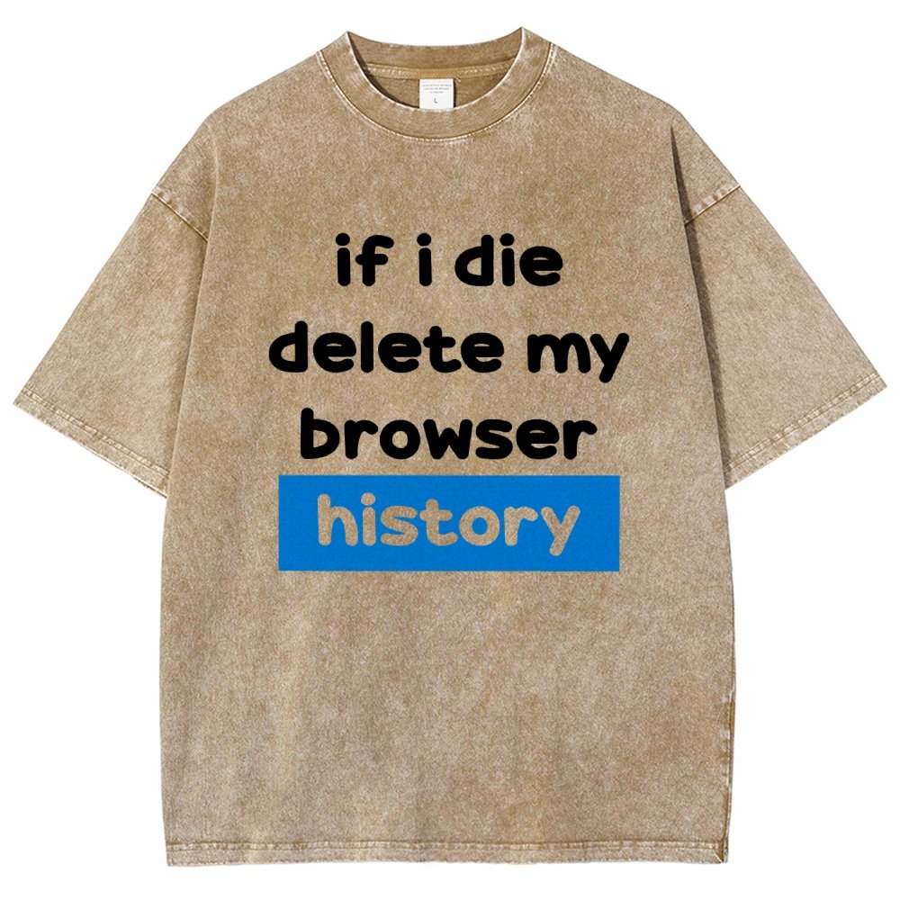 Delete my browswer history Vintage Distressed T-shirt