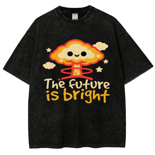 The Future Is Bright Vintage Distressed T-shirt