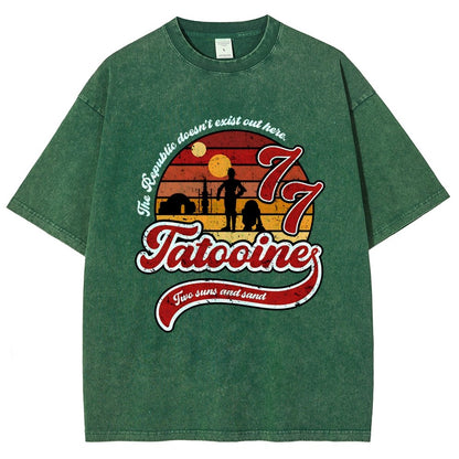 Vintage Two suns and sand Vintage Distressed T-shirt