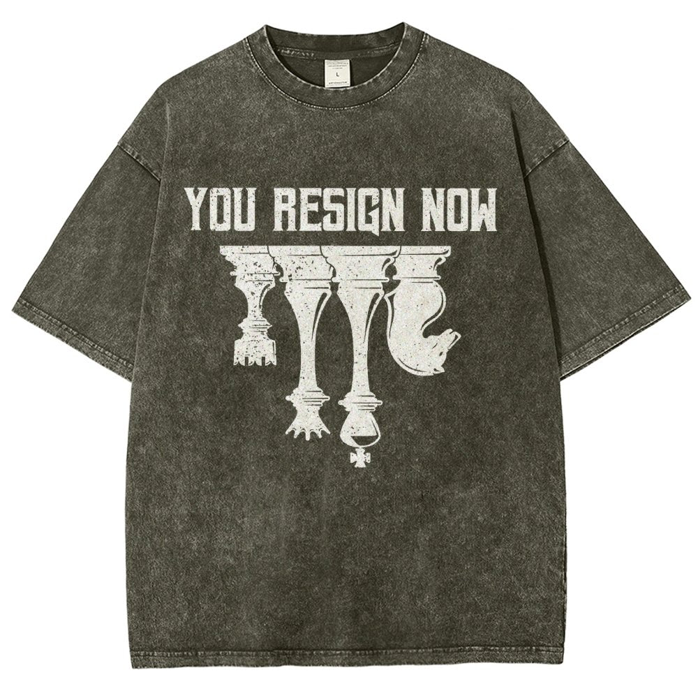 Chess You Resign Now Vintage Distressed T-shirt